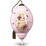 Ivory Blush Wedding Ornament